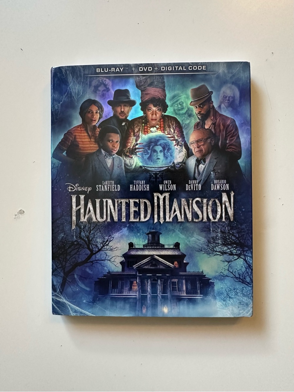 Disney Haunted Mansion Blu-ray + DVD — Blue, Purple & Green Artwork